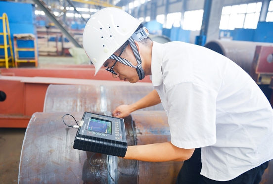 Quality control measures during crane steel structure processing