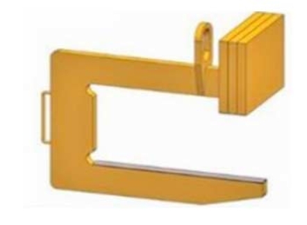Close Stacking C-hook for Narrow Aisles