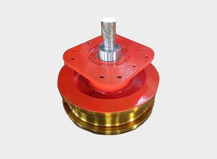.  Square Bearing Box European crane wheel assembly