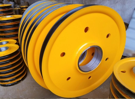 Wire rope pulleys