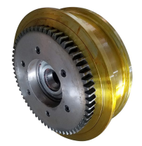 Gear crane wheel assembly