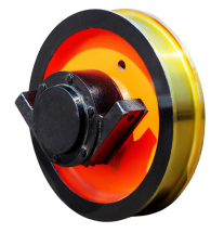 L block crane wheel assembly